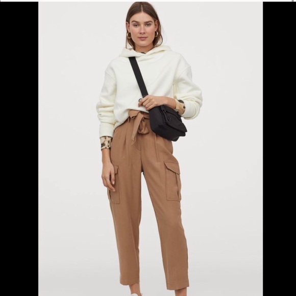 Black H&M Paperbag Trousers - Picture 3 of 3